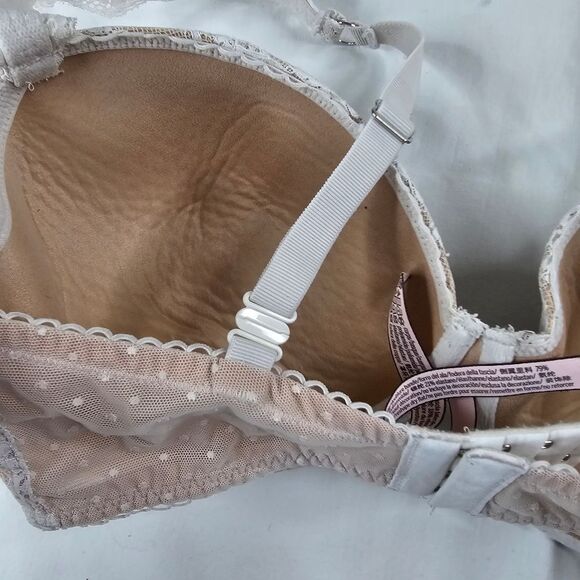 Victoria's Secret Dream Angels Lined Demi Bra White Floral Lace size 34DDD - Picture 4 of 9